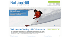 Desktop Screenshot of nottinghillchiropractic.co.uk